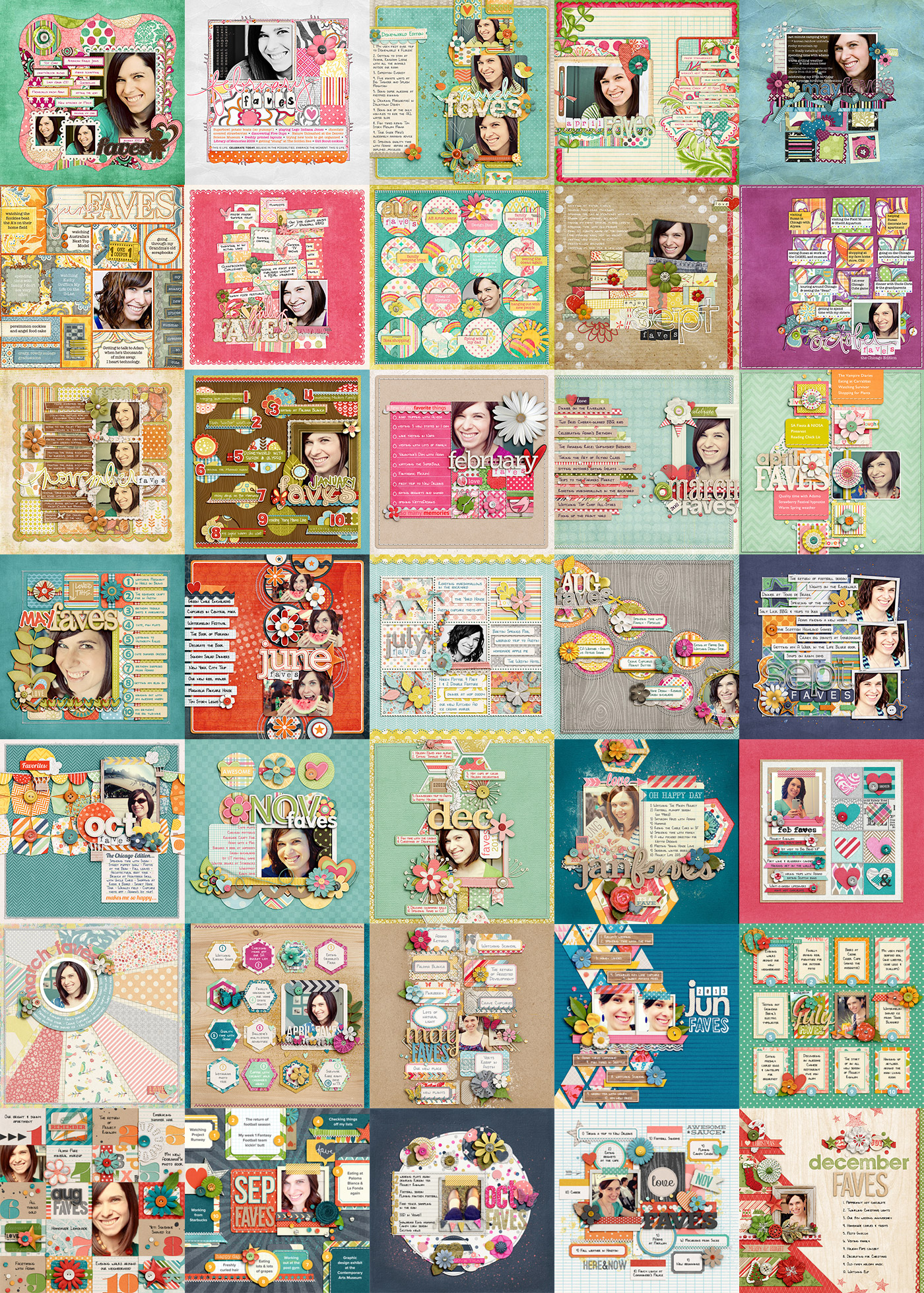 How One Day and 35 Layouts Changed the Way I Scrapbook | NettioDesigns