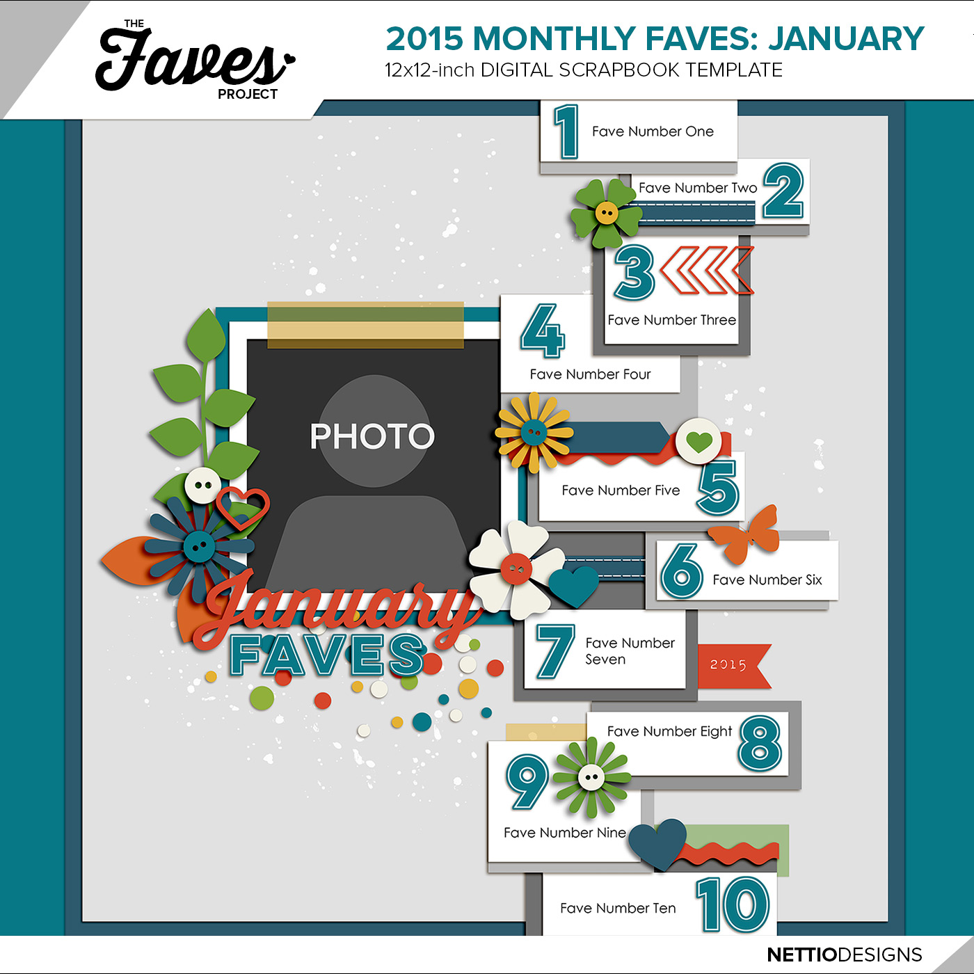 The 2015 Monthly Faves Project: January | NettioDesigns